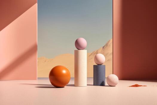 Ai Generative Photo of a podium for product presentation