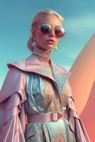 Ai Generative Photo portrait of a fashion women