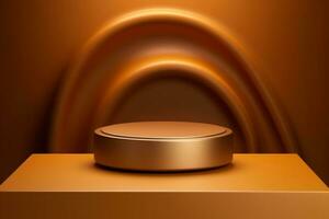 Ai Generative Photo of a podium for product presentation