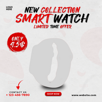 Luxury watch collection social media post and banner psd