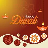 Free vector gradient background for diwali celebration