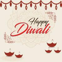 Free vector gradient background for diwali celebration