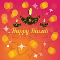 Free vector gradient background for diwali celebration