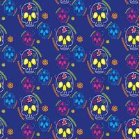 Free vector flat design of dia de muertos pattern