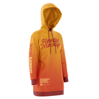 Hoodie jacket mockup front view psd