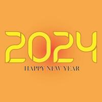 Happy new year 2024 design with numbers. happy new year 2024 vector design for poster, calendar, banner and more