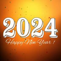 Happy new year 2024 design vector