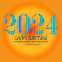 Happy new year 2024 design vector