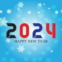 Happy new year 2024 design with numbers. happy new year 2024 vector design for poster, calendar, banner and more