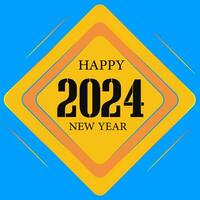 Happy new year 2024 design vector