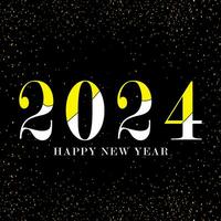 Happy new year 2024 design with numbers. happy new year 2024 vector design for poster, calendar, banner and more