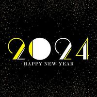 Happy new year 2024 design with numbers. happy new year 2024 vector design for poster, calendar, banner and more