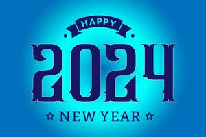 Happy new year 2024 design with numbers. happy new year 2024 vector design for poster, calendar, banner and more