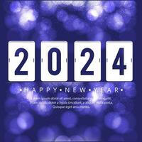 Happy new year 2024 design vector