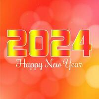 Happy new year 2024 design vector