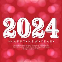 Happy new year 2024 design vector