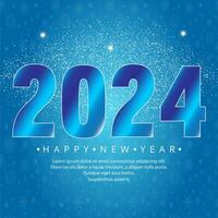 Happy new year 2024 design with numbers. happy new year 2024 vector design for poster, calendar, banner and more