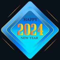 Happy new year 2024 design vector