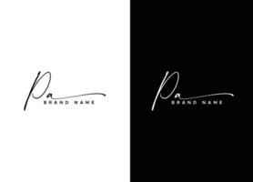 pa Letter logo design and company logo Free Vector Free Vector