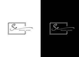 se Letter logo design and company logo Free Vector Free Vector