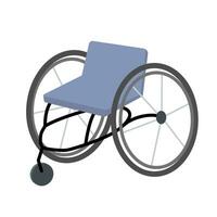 Wheelchair vector flat material design object. Isolated illustration icon on white background.