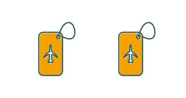 Luggage Tag Vector Icon