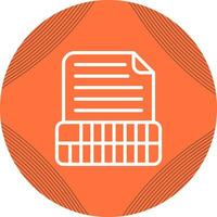 Document Insert Table Vector Icon