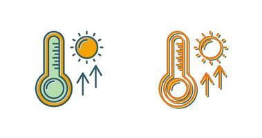 High Temperatures Vector Icon