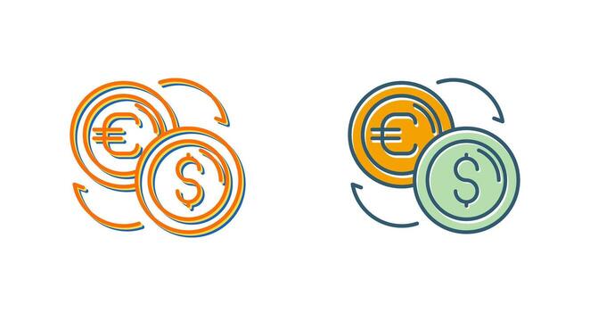 icono de vector de intercambio