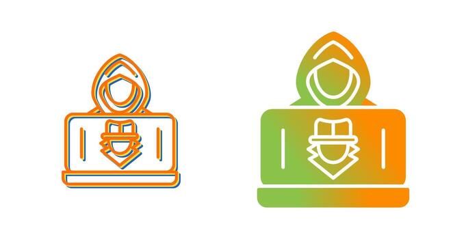 icono de vector de hacker