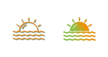 Sunset Vector Icon