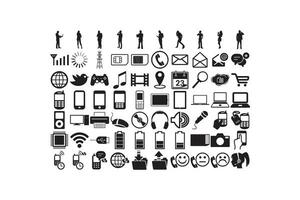 Communication icons set vector illustration