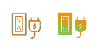 Plug and Socket Vector Icon