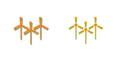 Multiple Windmills Vector Icon