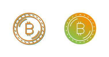 icono de vector de moneda bitcoin