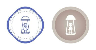 Alien Abduction Vector Icon