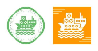 Delivery via Shipping Vector Icon