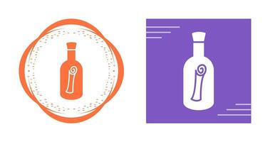 Scroll in Bottle Vector Icon