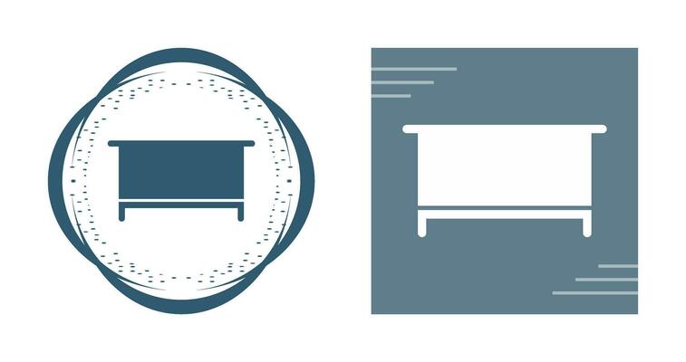 Simple Desk Vector Icon