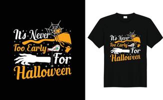 Trendy Halloween T-shirt design vector