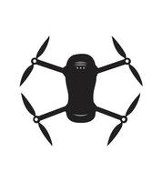 Drone quadrocopter with action camera vector