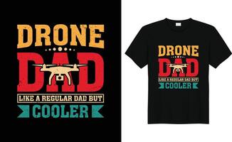 Drone Pilot Funny Retro Vintage Drone T-shirt Design vector