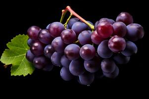 Juicy grape bunch ripe and fresh AI Generative photo