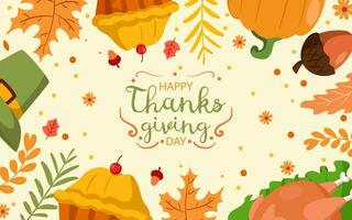 Happy Thanksgiving Day Background vector