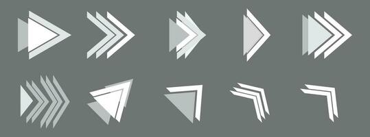 arrows icon set vector