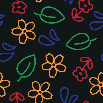 Doodle seamless pattern. Creative minimalist style art background for children or trendy design with basic shapes. Simple childish scribble backdrop. vector