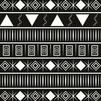 custom own made tribal ethnic pattern black background vector