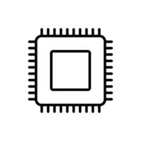 CPU Processor icon vector design templates simple and modern