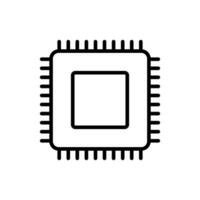 CPU Processor icon vector design templates simple and modern