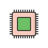 CPU Processor icon vector design templates simple and modern